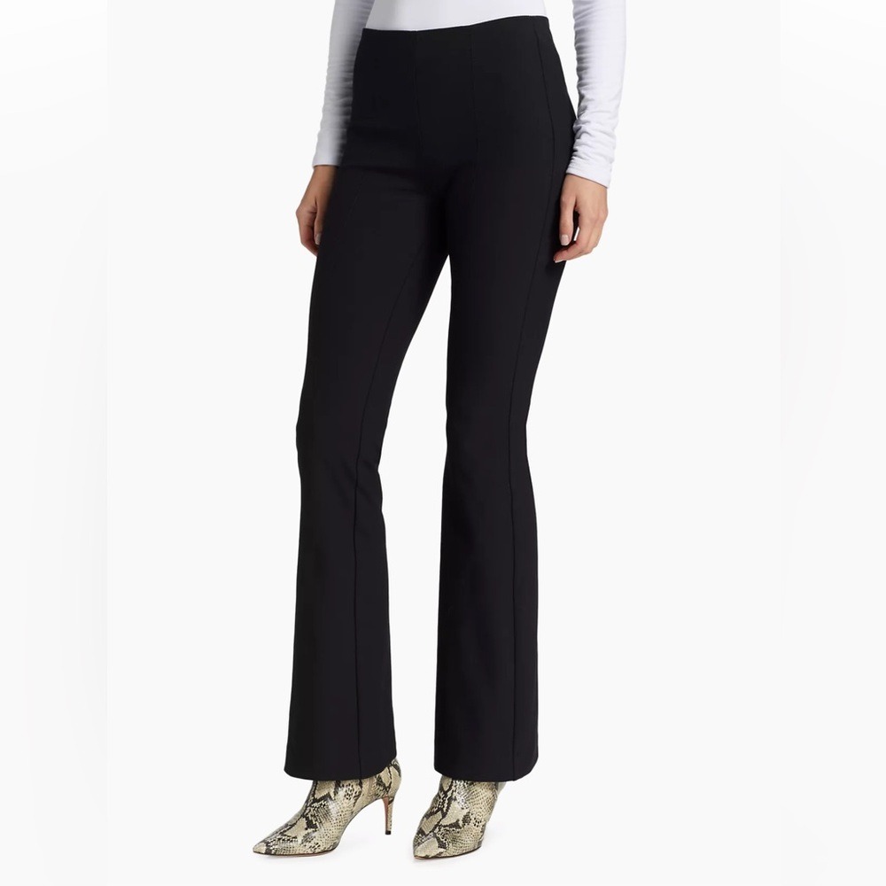 Rag & Bone Size‎ 2 Simone Mid-Rise Black Flare Leg Pants Trousers Zip Back